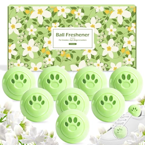 Image of STRN Sneaker Deodorizer Ball 8 PCS Scented Shoes Odor Elimination | Scented Plastic Ball Long-lasting Freshness Deodorizer for Sneaker Gym, Bag