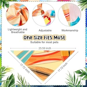   Reginary-72-Packs-Summer-Bandanas-for-Dog-Bulk-Fruit-Dog-Bandanas-Pet-Bandanas-Hawaiian-Triangle-Scarf-Bibs-Dog-Bibs-Adjustable-Dog-Bandana-for-Pet-Costume-Accessories-Classic