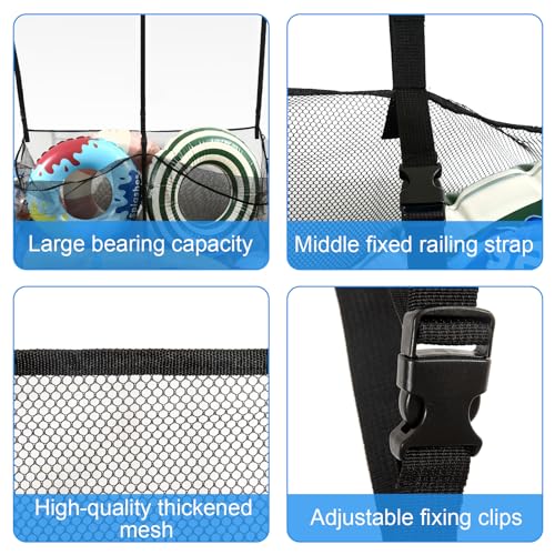 Pool-Float-Storage-BagAdjustable-Pool-Toys-Organizer-Hanging-Mesh-Bag-with-3-Side-Pockets-for-RaftsBallsFloatsInflatable-ToysExtra-Large-Pool-Toy-Storage-Net-Bag-PouchSwimming-Pool-Accessories Pool Float Storage BagAdjustable Pool Toys Organizer Hanging Mesh Bag with 3 Side Pockets for RaftsBallsFloatsInflatable ToysExtra Large Pool Toy Storage Net Bag PouchSwimming Pool Accessories