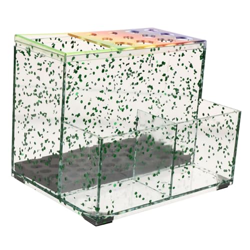 VICASKY Hairdressing Shear Organizer Holder Plastic Scissor Storage Box Compartments for