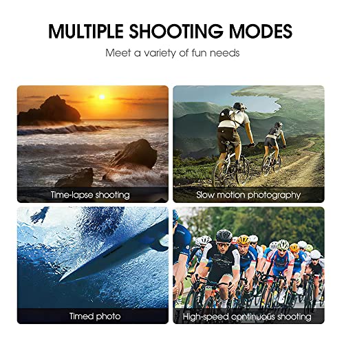 Duotar 4K / 60FPS 24MP câmera esportiva de alta resolução Camcorder DV portátil com tela grande de L