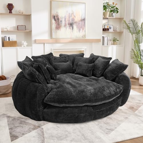 81'' Cloud Couches for Living Room, Comfy Circle Round Couch