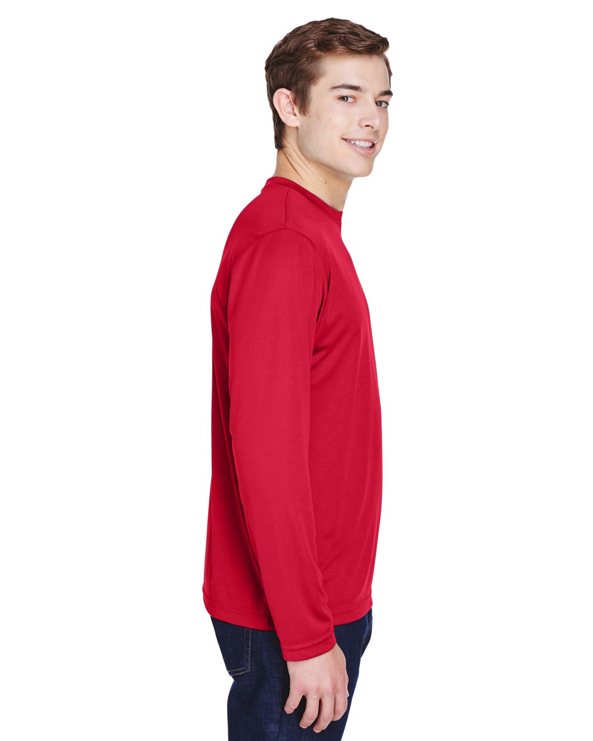 Team 365 Men's Zone Performance Long-Sleeve T-Shirt XS SPORT RED