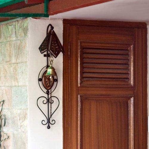 Woodykart Antique Wooden and Brass Door Bell Beautiful Decor Door Hanging Black - Pack of 1-image-18