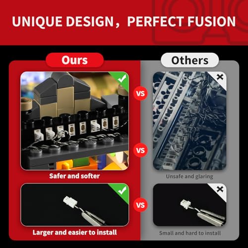 Image of BRIKSMAX 2.0 Light Kit for Lego-76444 Diagon Alley Wizarding Shops -Innovative Led Lighting Kit Compatible with Lego Harry Potter Building Set- Not Included Lego Set
