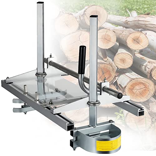 IEOWY Aserradero de Motosierra, aserradero portátil de tablones, Accesorios para aserraderos, Acero Inoxidable, Hierro y Aluminio, aserradero de Corte de Madera con Barra guía de 36 Pulgadas