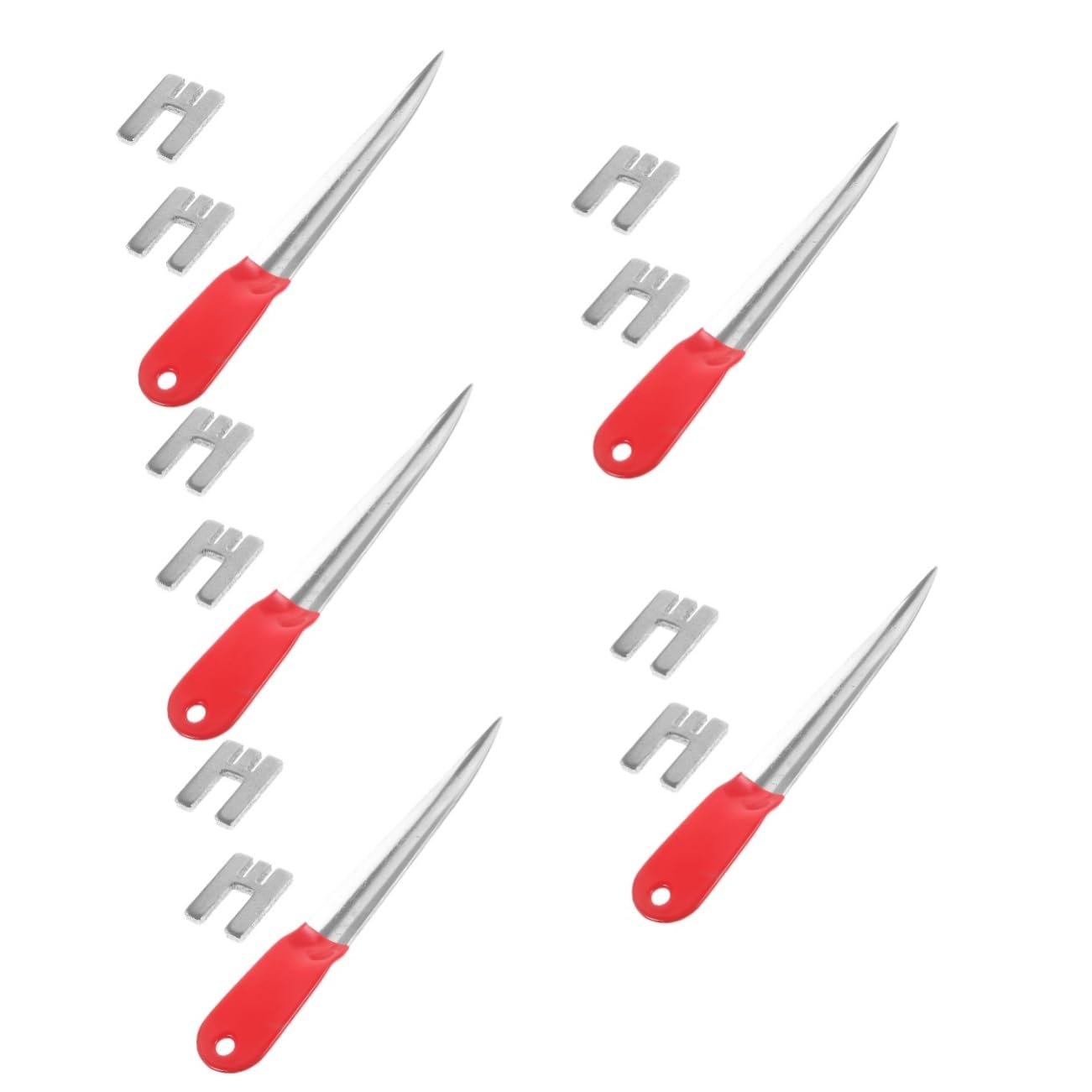 NUOBESTY 5 Ensembles Couteau à Levier en Rotin Outil De Levier en Acier Inoxydable Outil De Réparation De Rotin Outil De Réparation D'osier Sélection De Paniers en Rotin Plastique