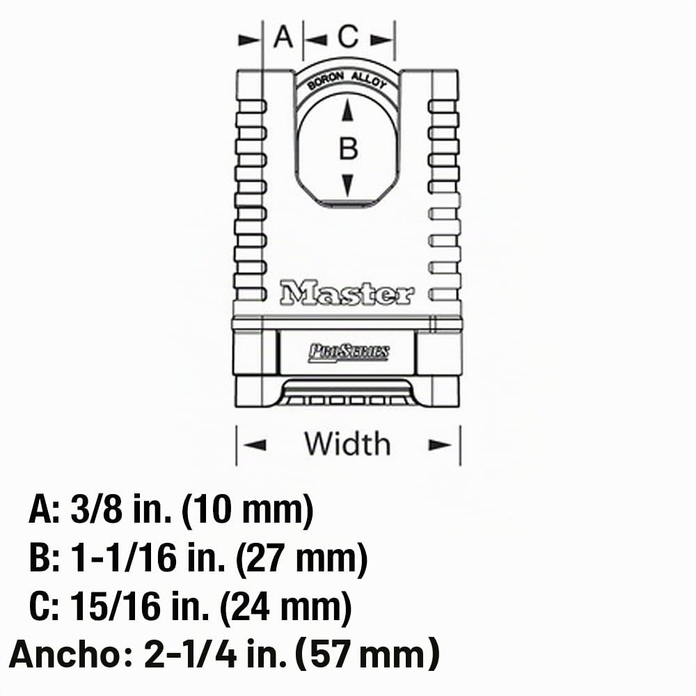 Masterlock 1177D - Cuerpo De Latón Y Arco Con Pro