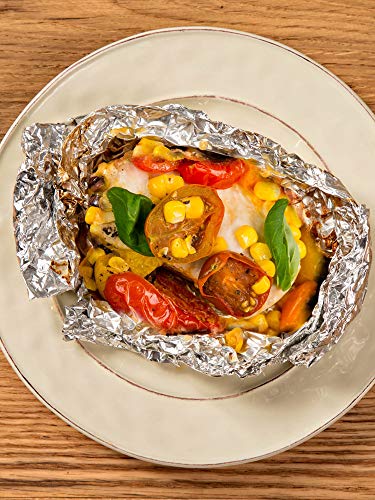 Image of Freshee 72m Aluminium Silver Kitchen Foil Roll Paper Pack of 3, 11 Micron Thick Food wrap Disposable Food Parcel Fresh Food