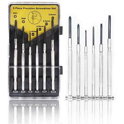 6PCS Mini Precision Screwdriver Set, Small Screwdriver Set for Electronics, Toys, Computer, Watch Repair(Black) Cover