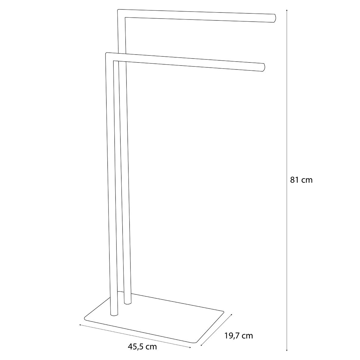 Sealskin Tube, Support à serviette Métal Blanc