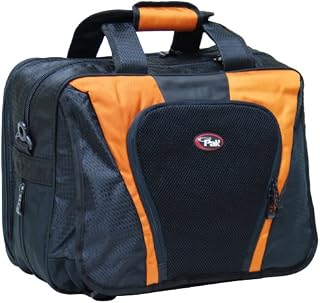 CALPAK Persuader Orange 17-inch Deluxe Laptop Soft Briefcase