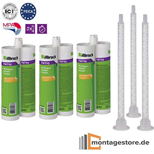 Preisvergleich Produktbild Illbruck Kombiset 3x FM790 2K Zargenschaum á 210ml