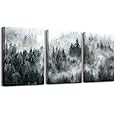 DZRWUBHS Abstract Canvas Wall Art for Living Room and Bedroom - Modern Family Frame Art Office Decor - Minimalism Ink Painting Pictures Artwork - Home Decorations 3 Piece