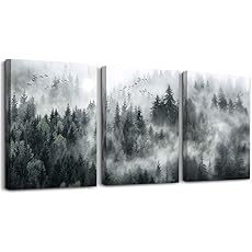 DZRWUBHS Abstract Canvas Wall Art for Living Room and Bedroom - Modern Family Frame Art Office Decor - Minimalism Ink Painting Pictures Artwork - Home Decorations 3 Piece