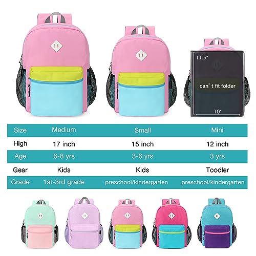 Image of STEAMEDBUN Kids Backpack for Girls,Kindergarten Backpack for Toddler Girls Age 3-6