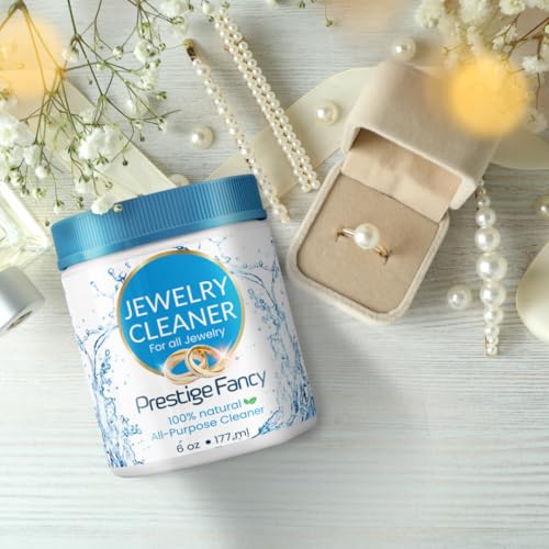 Deluxe Jewelry Cleaner, Restores and Shines Jewelry Cleaner Solution, Liquid Cleaning Brush and Polishing Cloth Kit, For All Jewelry Precious Stones, Metal Gold & Silver, Diamond Ring Cleaner - Thumbnail 6