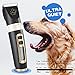 Otstar Professional Dog Grooming kit, 3 Speed Rechargeable Cordless Dog Clippers Low Noise Low Vibration, LED Screen Indicate Power/Lubricating/Cleaning