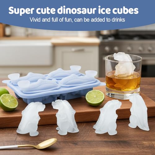 Bandeja de cubitos de hielo de silicona 2 piezas con tapa miniatura 2