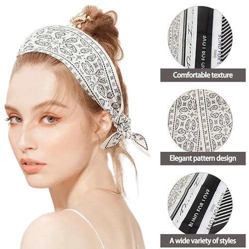 2/4/6 Pack Scarf Bags Fashion Handbag Purse Scarfs Accessory Skinny Scarf Lightweight Hair Neck Scarves4