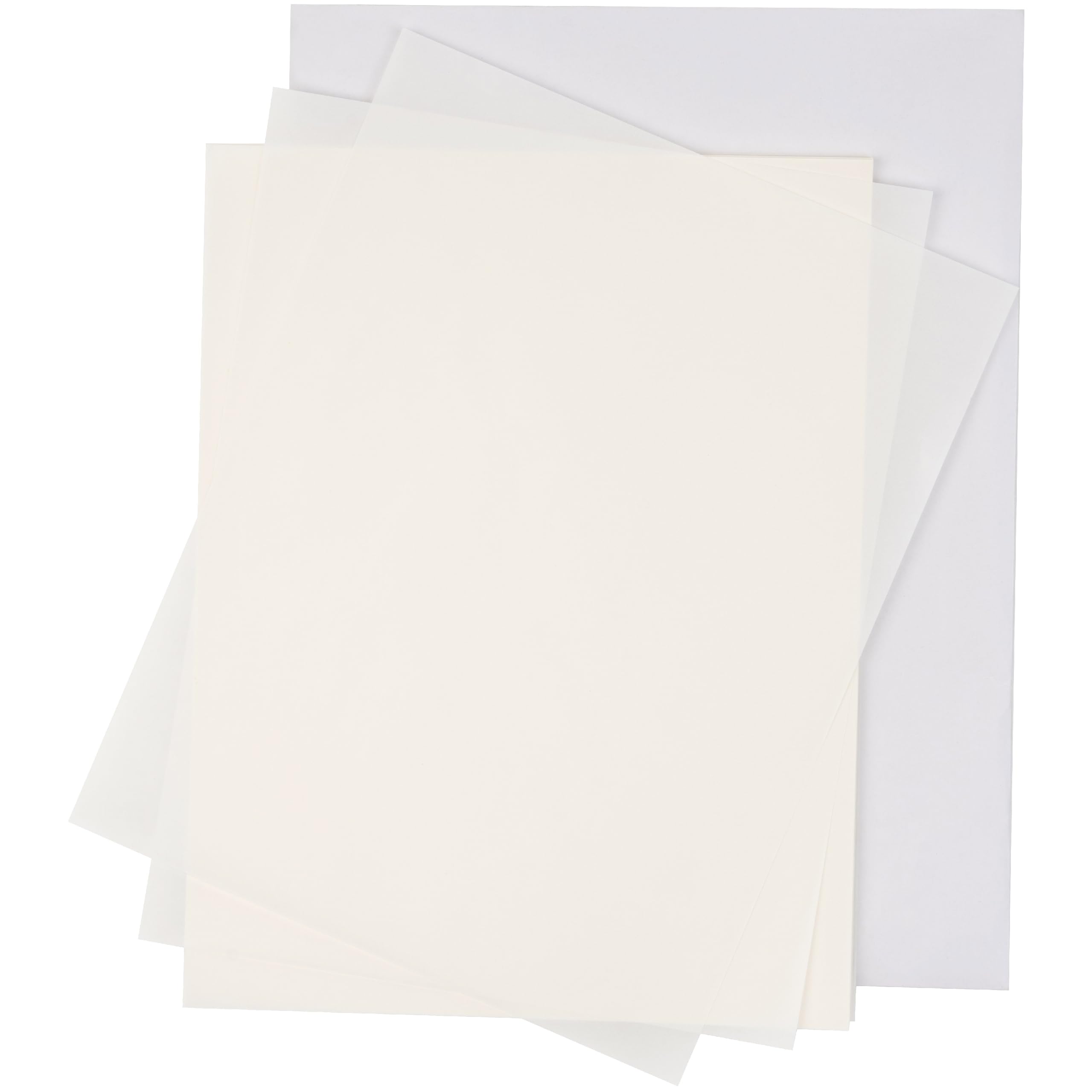 Photo 1 of KAIU Glassine Paper, 8.5" x 11", 100 Sheets Translucent Archival Paper