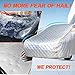 Hail Protector Heavy Duty Car Cover, for Tata Bolt Hatchback, Anti-Hail Thickened Full Car Cover, All Weather Snowproof Waterproof Windproof Dustproof, Silver