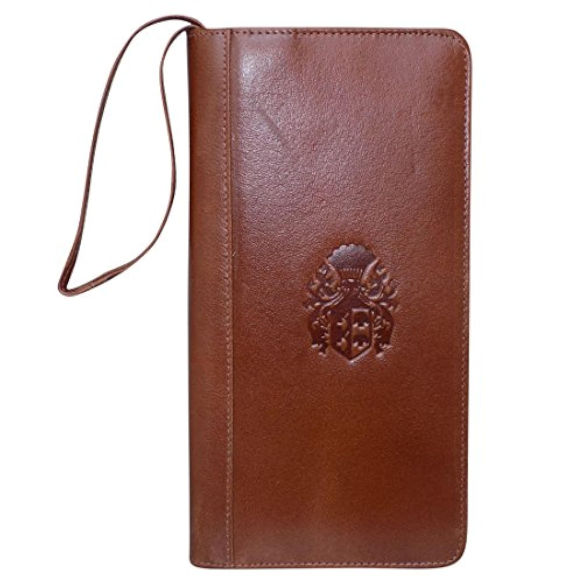 Stylish Brown Leather Passport Holder