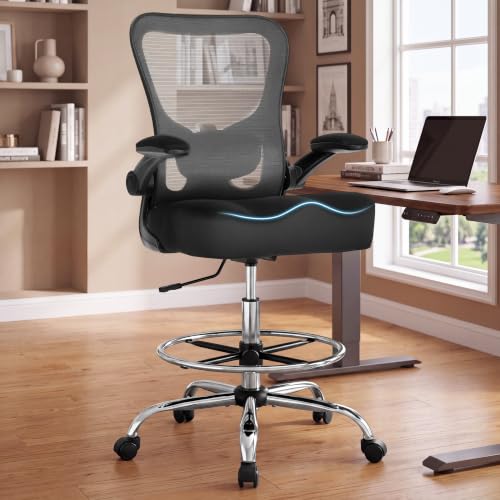 500LBS Ergonomic Drafting Chair with W-Seat