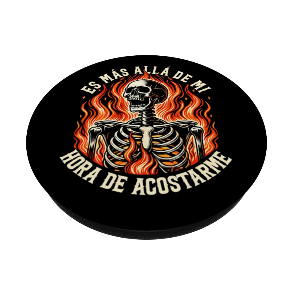 Es Más Allá De Mi Hora De Acostarme Regalo Jefe Divertido PopSockets Swappable PopGrip, Black - Image 2