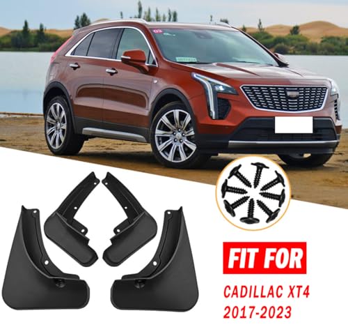 Image of Mud Flaps Mud Guards Fit for 2017-2023 Cadillac XT4, Front & Rear Mud Splash Guards Accessories - 4 Pc, Black