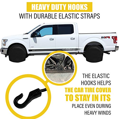 image for EcoNour Tire Cover for Cars, Trucks, Minivans, RV Travel Trailers, Mot