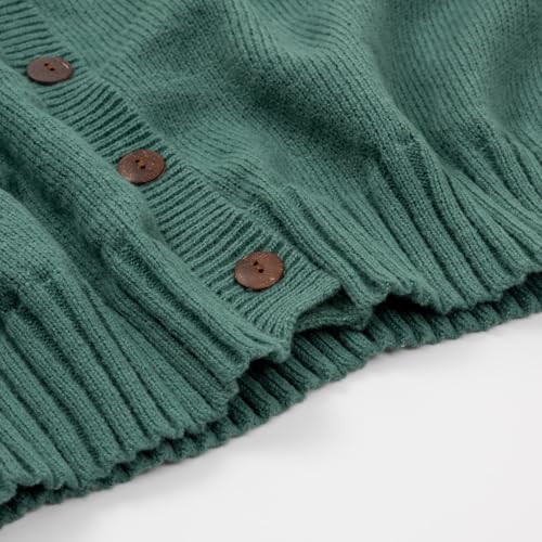 Image of Women's Funny Fall Winter Animal Floral Christmas Tree Long Sleeve Button Knit Cardigan Sweater