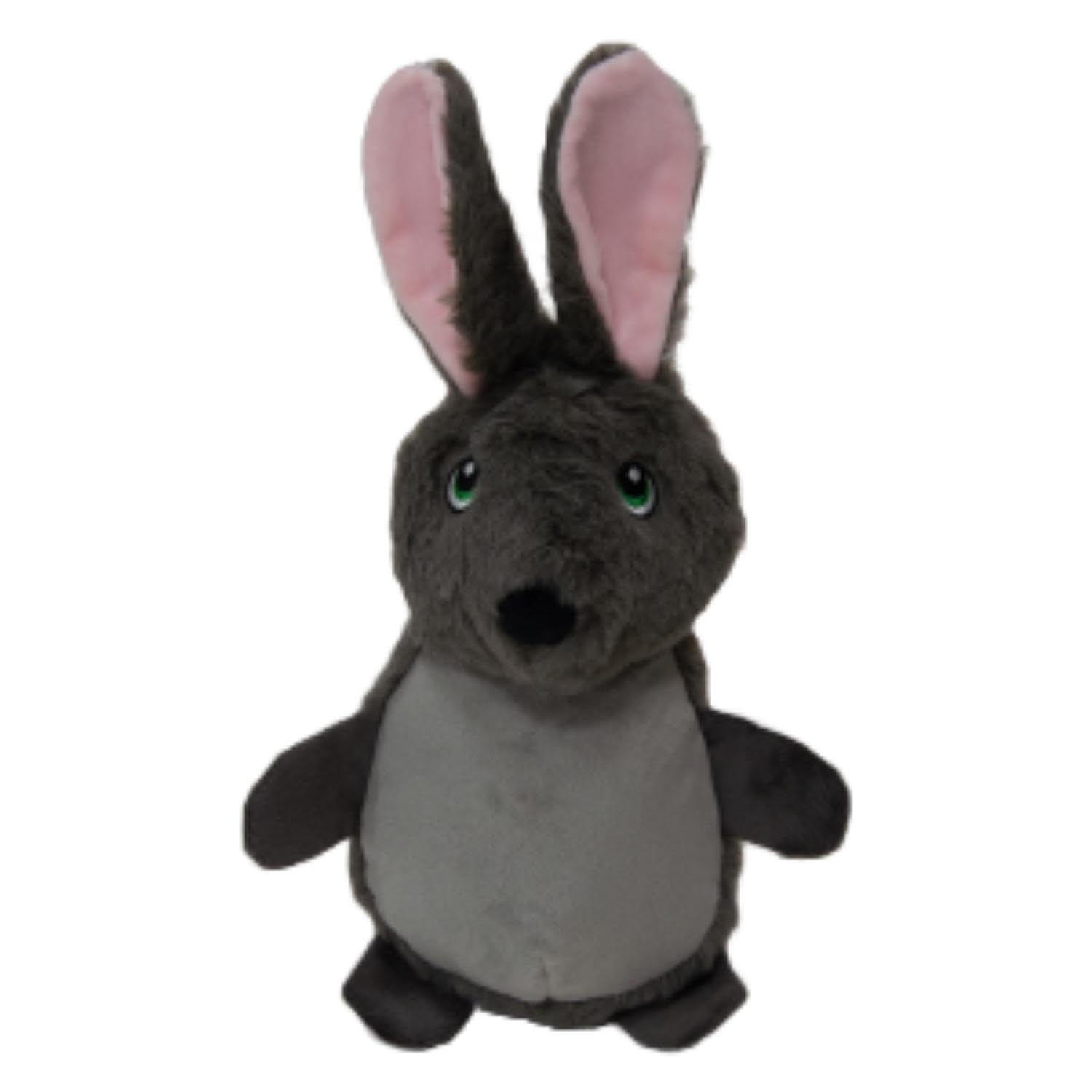 JACK AND VANILLA, Rabbit Cuddly Toy with Squeeker for Dogs and Cats, Soft Texture, Attractive Design, Easy to Clean, Size 18 cm, Grey, for All Breeds — image 1