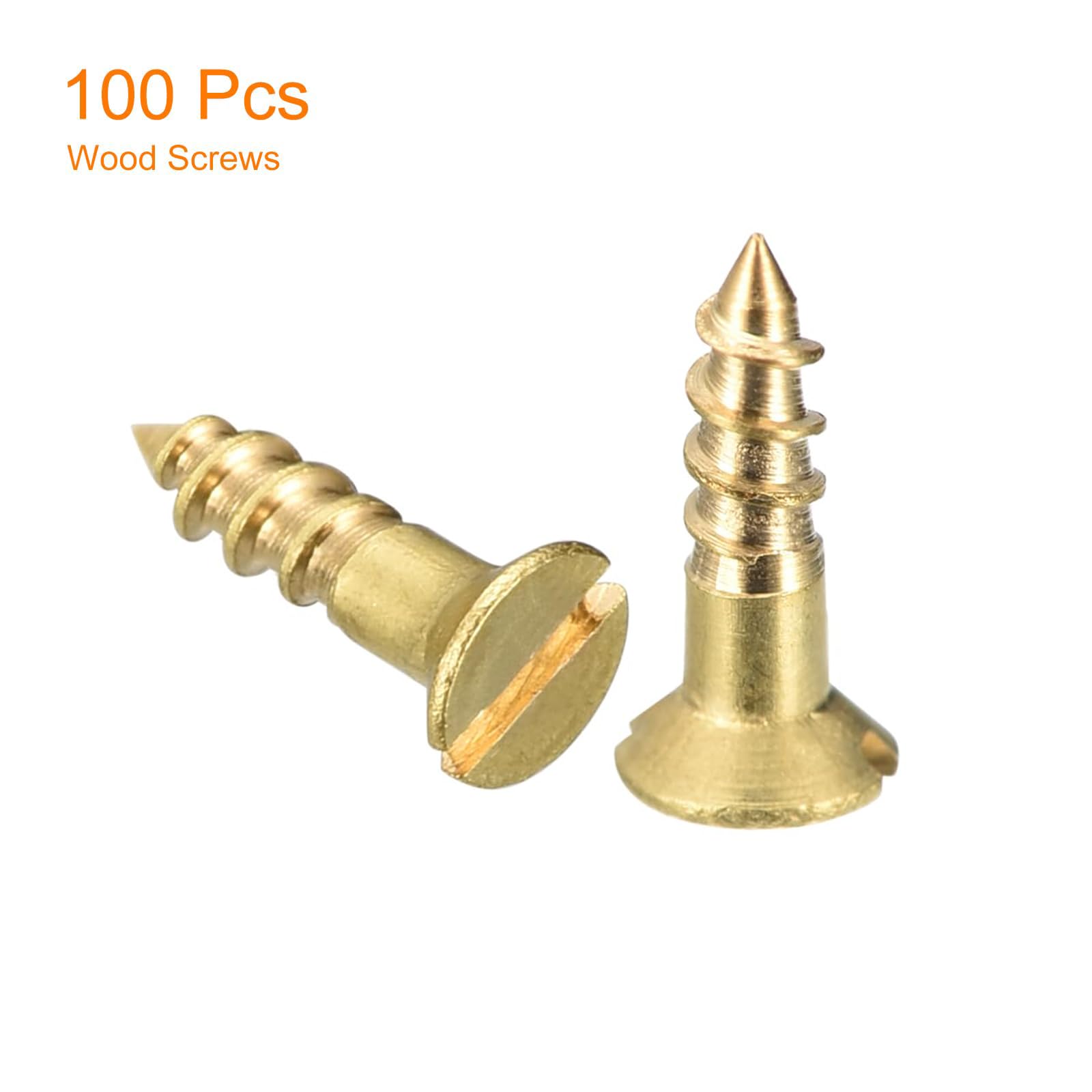 TA-VIGOR 100Pcs Self Tapping Screws, M2.5 Slotted Flat Head Screw, 10mm Round Head Slotted Tapping Screws - Image 3