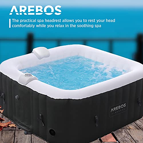 Arebos 1x nekkussen | hoofdsteun voor whirlpools | wit | waterbestendig PU schuim | bestand tegen chemicaliën en geuren - Image 6