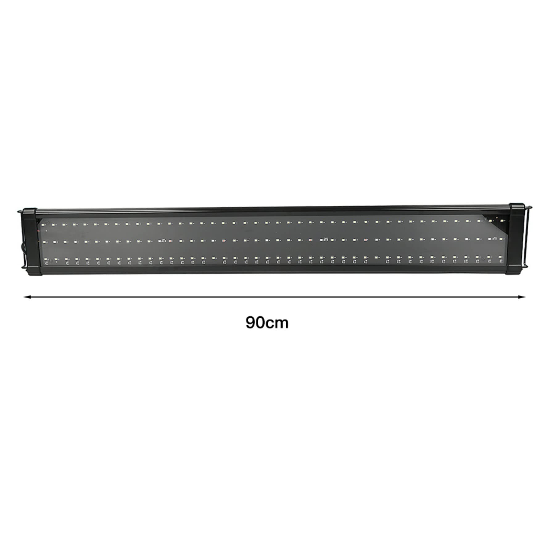 HUOLE Illuminazione per Acquario,Illuminazione LED per Acquario con Staffe Estensibili, Luce Acquario a Spettro Completo Impermeabile per Acquario di 90-110cm