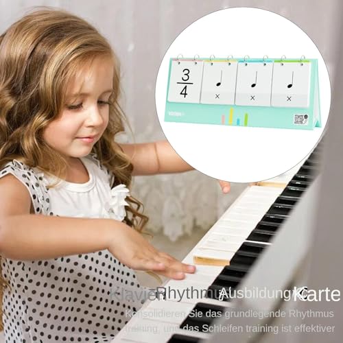 Tarjetas de ritmo de piano para aprender lenguaje musical sin frustración 4
