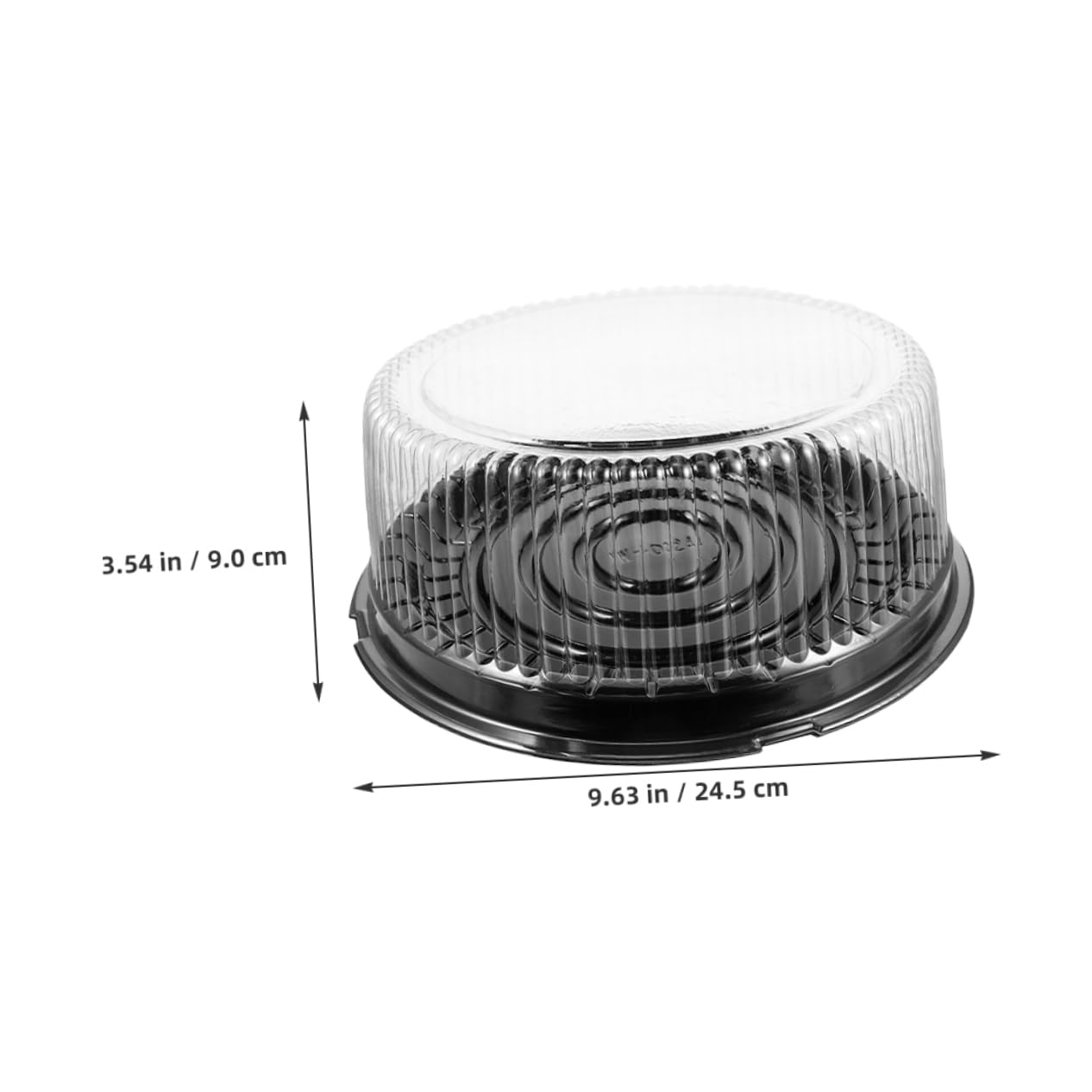 Cabilock 20Pcs Clear Cake Carrier with Lid Cake Boxes for Airtight Food Storage for Transporting Desserts Pastries and Mousse for Bakeries