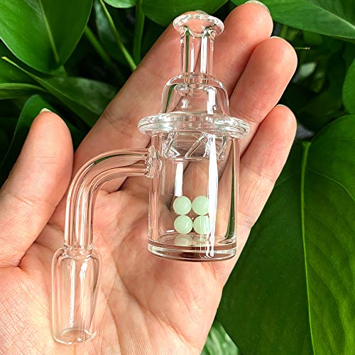 shurun Banger Dab Rig Domeless 14mm Quarzglas Für Glass Bongs, mit Glühkugel (14mm männlich 90 °) – Bild 8