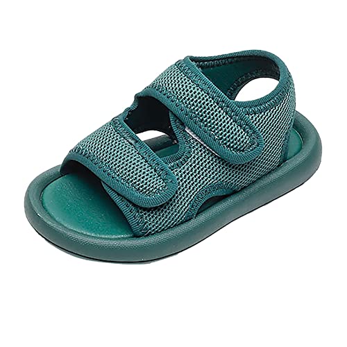 Kids Girls Boys Sandals Unisex Casual Open Toe Light Weight Adjustable Straps Summer Sports Sandals Sandals Girl Size 5 (Green, 7.5 Toddler)
