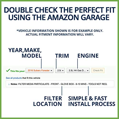 ECOGARD XA10670 Premium Engine Air Filter Fits Alfa Romeo Giulia 2017-2020, Stelvio 2018-2020