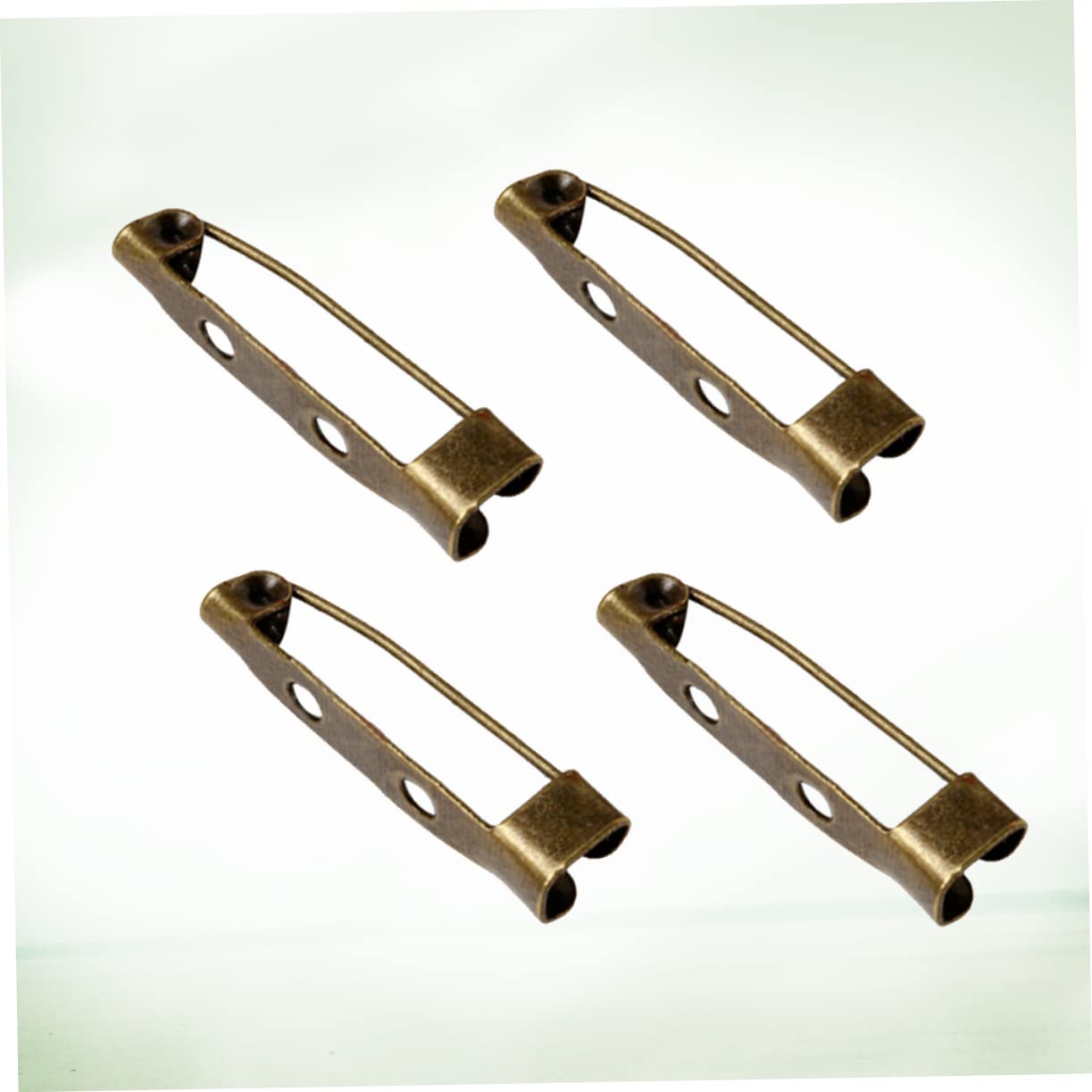 NUOBESTY 600 Stk Bulk-Schmuck Metallstange Balkenbefunde Brosche Rückenleiste Sicherheitsverschluss zurück Rückensicherheit Pin-Rücken Verschluss Brosche Kleidung Stift Schnalle