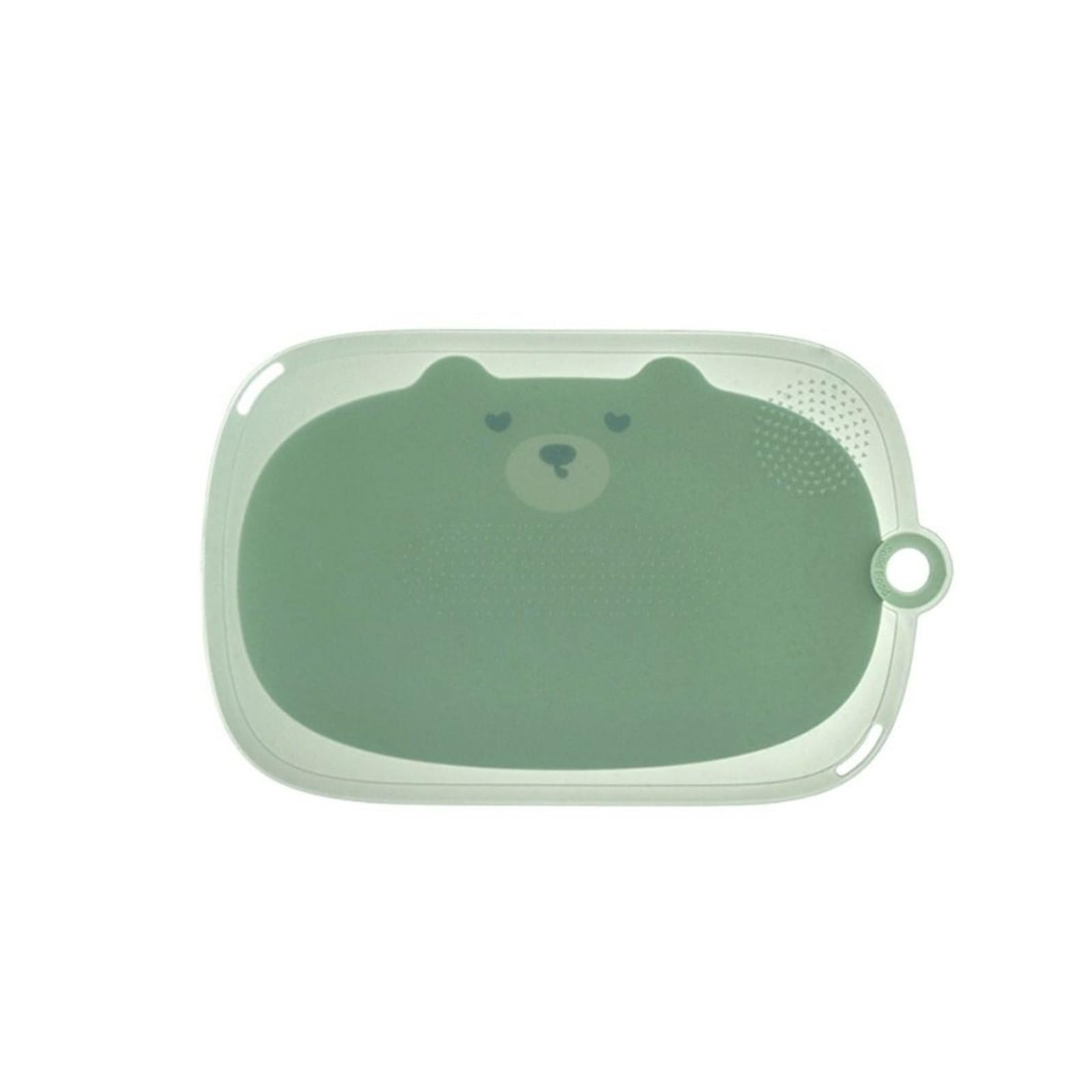 Tabla De Silicona Tabla de cortar antideslizante de silicona antibacteriana for el hogar, tablero de plástico de cocina for frutas, verduras y carne, grado alimenticio(Green-L)