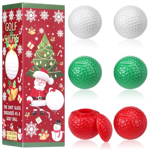 WGXX 3/6/12 PCS Christmas Golf Ball Shape Shots 1.7 oz