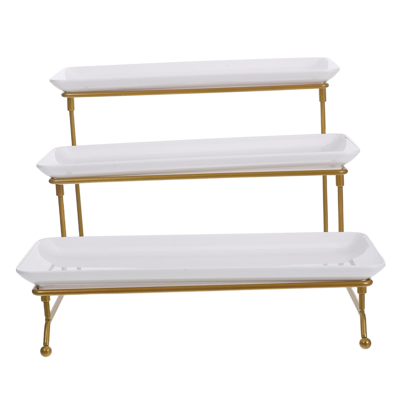 Dessert Stand, Lightweight Sturdy White European Display Stand – Perfect for Desserts Fruits & Serving