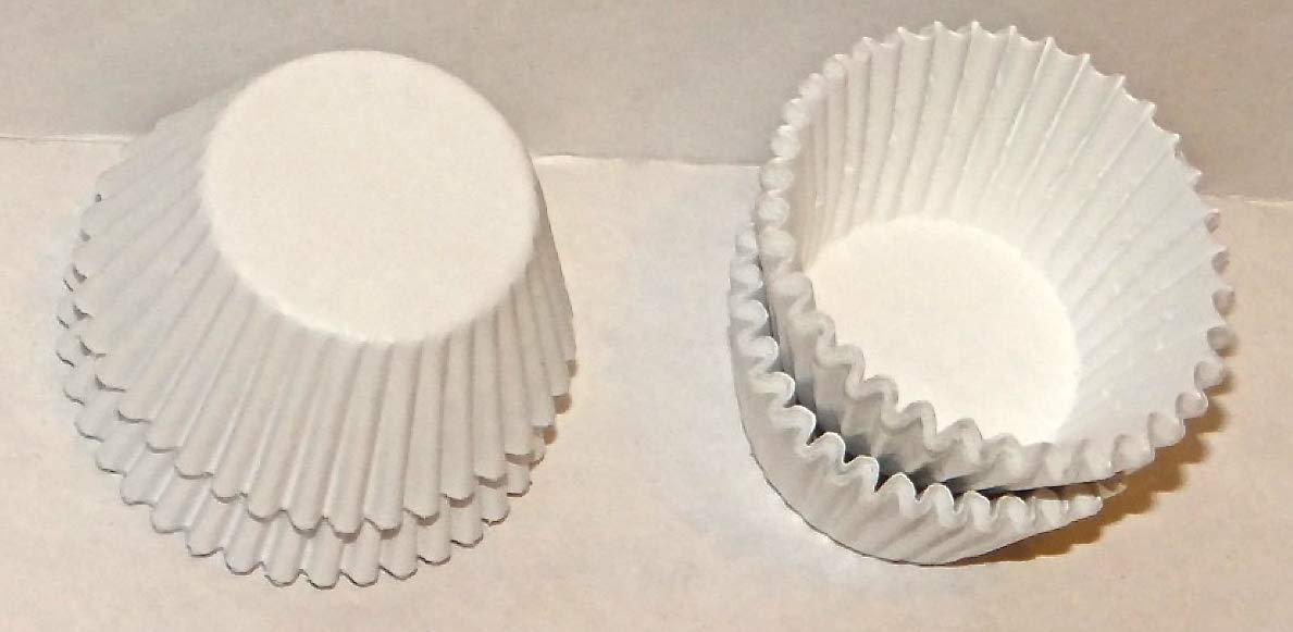 No. 4 Candy Cups 1" diameter, 3/4" wall Qty. 250 Candy Molds N More #4 size (White)