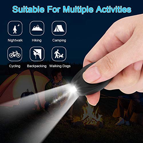 MACHSWON 10PCS Mini Keychain Torches Flashlight UV Money Checker Key-Chain LED Money Detector Light Key Ring Light Torch Black - View #7