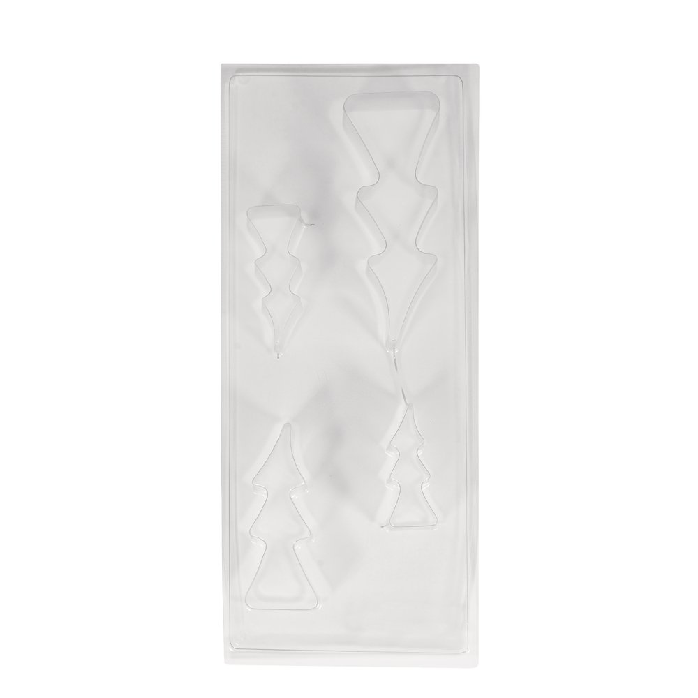 RAYHER Mold: Fir trees - 4 trees 8-16cm, depth 3cm
