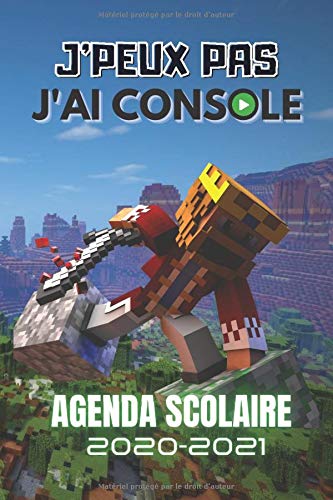 Télécharger AGENDA SCOLAIRE 2020-2021 J'peux pas j'ai console: Agenda Gamer primaire collège lycée étudiant | Francais PDF