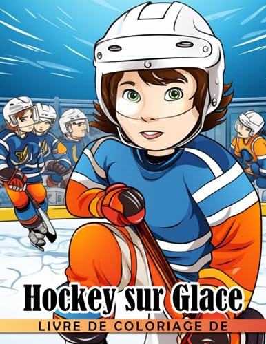 livre Livre de coloriage de hockey sur glace: Des animaux drôles jouent au hockey sur glace avec